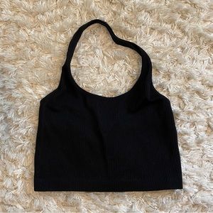 ribbed halter top